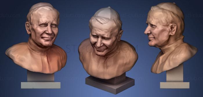 3D модель Иоанн Павел II (STL)